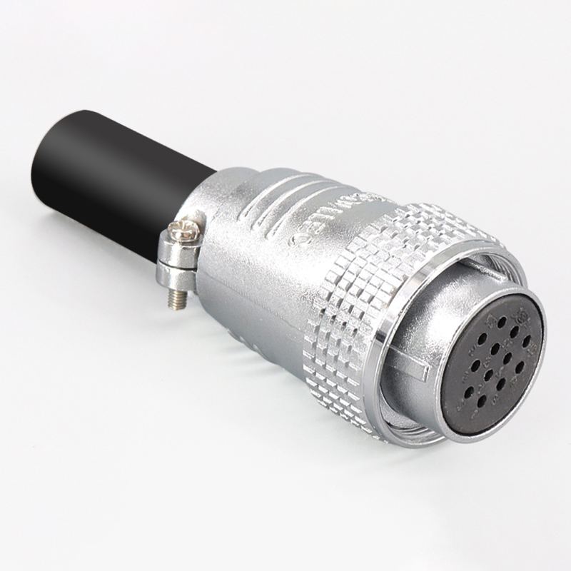 Elecbee TP28 12 Pin Aviation Connector Metal Panel Mount Male Female Socket Plug Wire Cable Connector